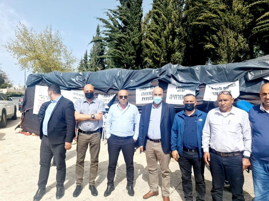 زيارة تضامنية مع رؤساء السلطات المحلية البدوية في النقب